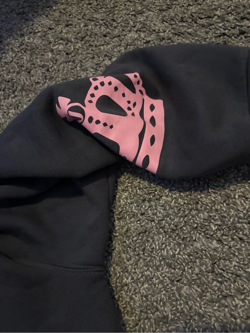 Juicy Couture Black Sweatpants with Pink Crown Detail